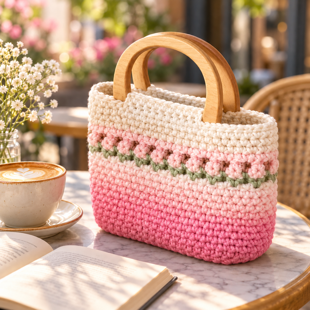 Handmade Crochet Mini Handbag