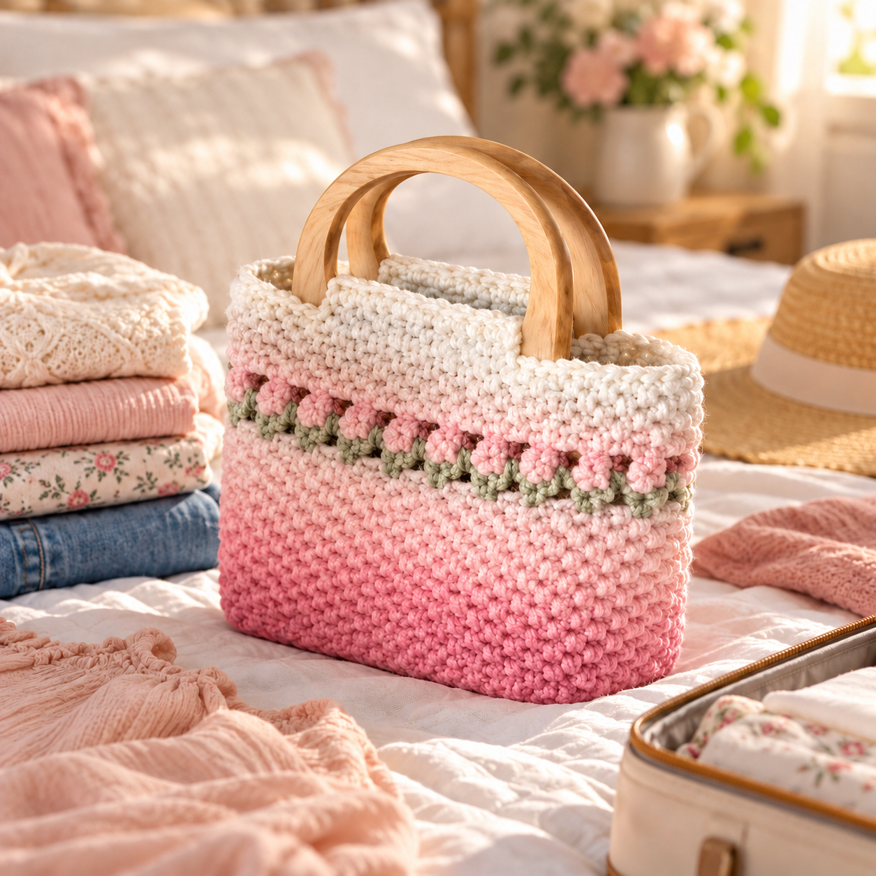 Handmade Crochet Mini Handbag