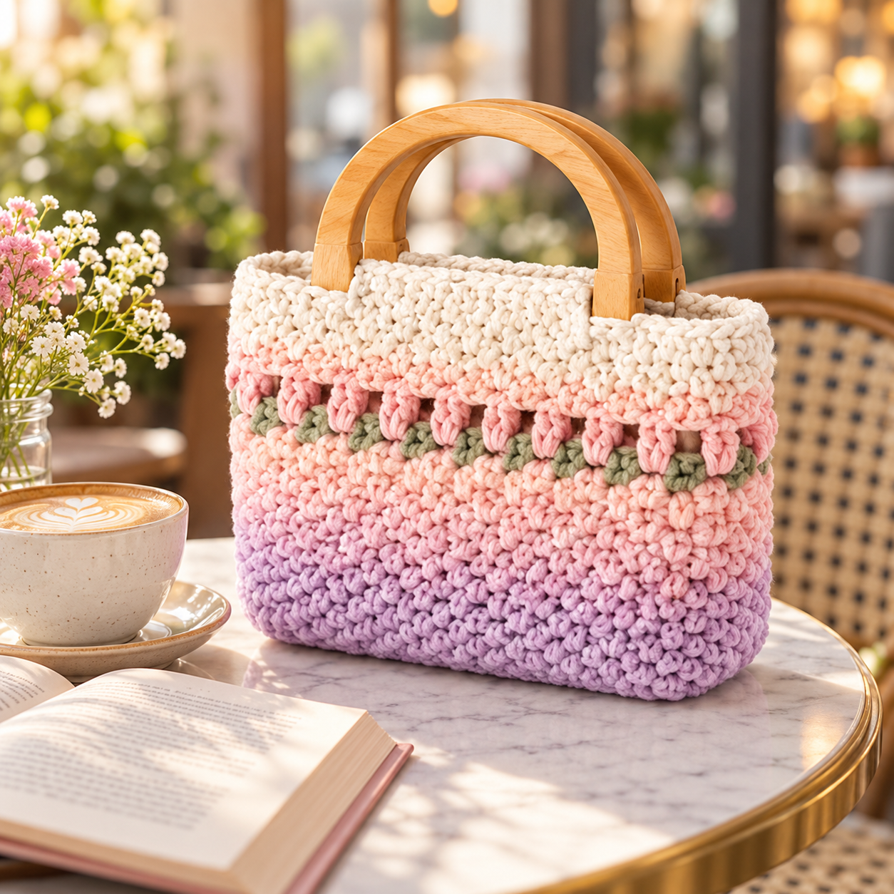 Handmade Crochet Mini Handbag