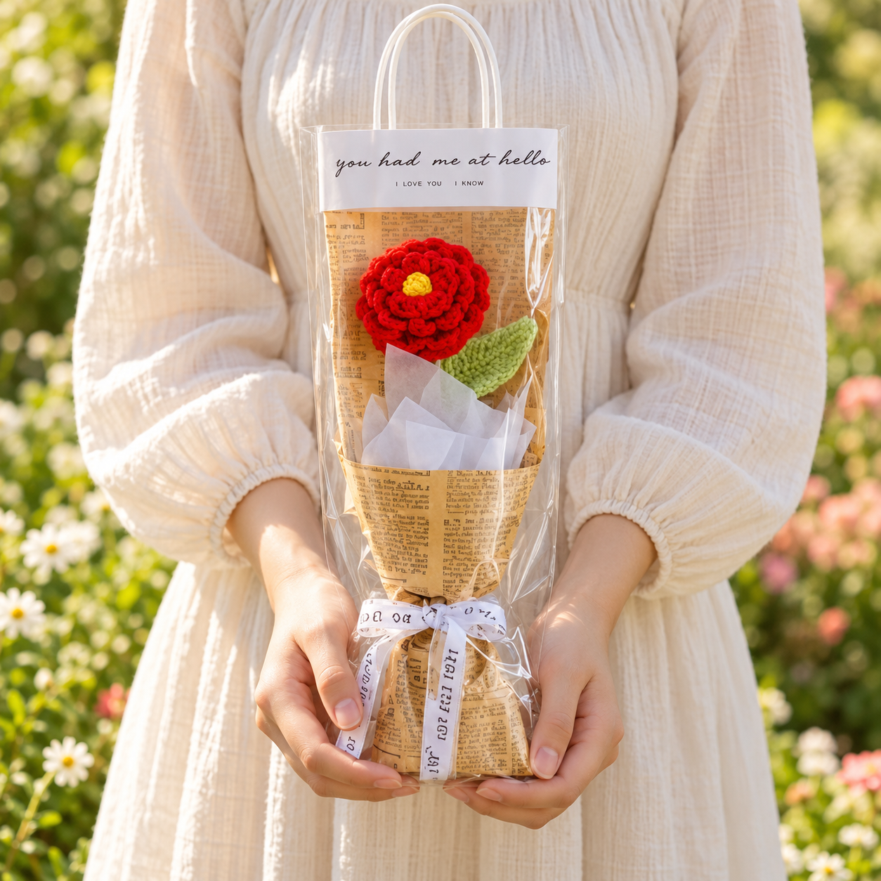 Handmade Crochet Mini Flower Bouquet