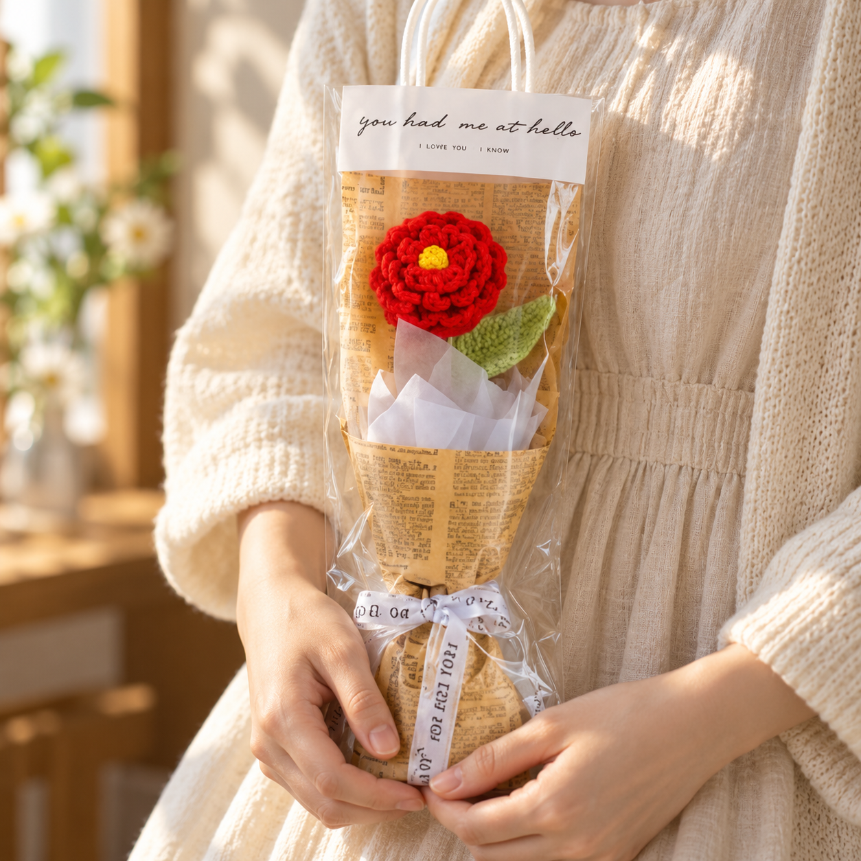 Handmade Crochet Mini Flower Bouquet