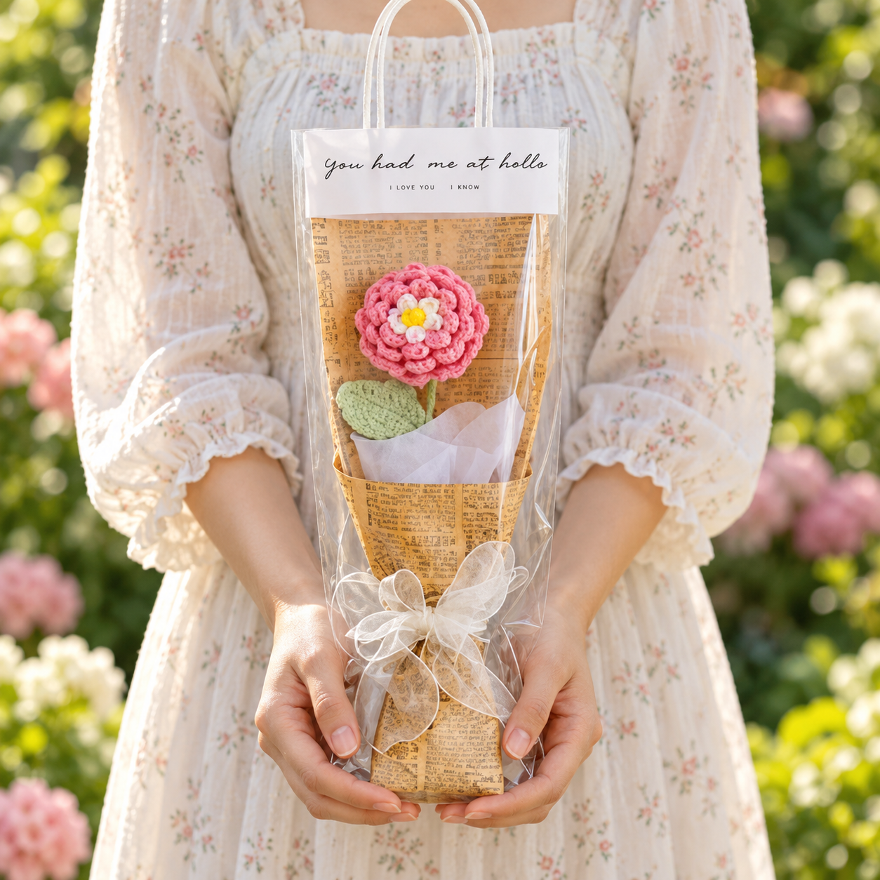 Handmade Crochet Mini Flower Bouquet