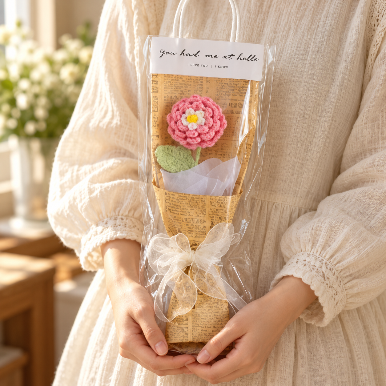 Handmade Crochet Mini Flower Bouquet