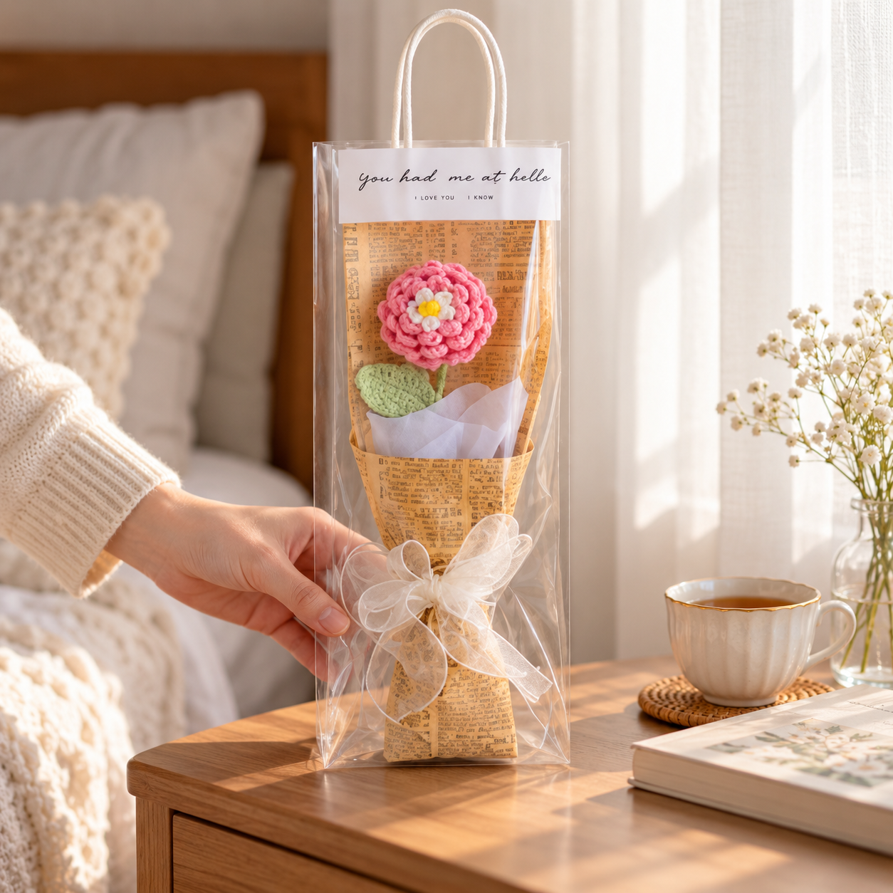 Handmade Crochet Mini Flower Bouquet