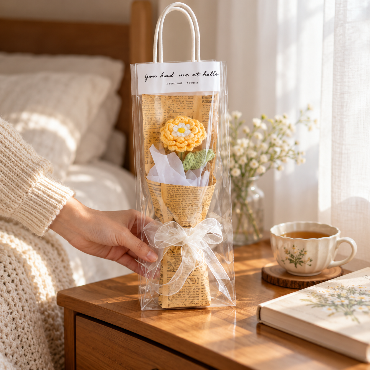 Handmade Crochet Mini Flower Bouquet