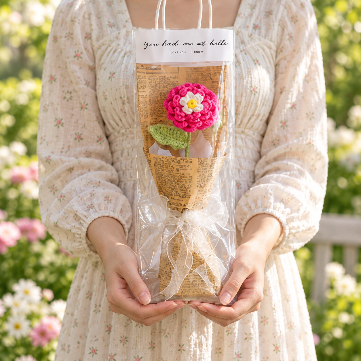 Handmade Crochet Mini Flower Bouquet