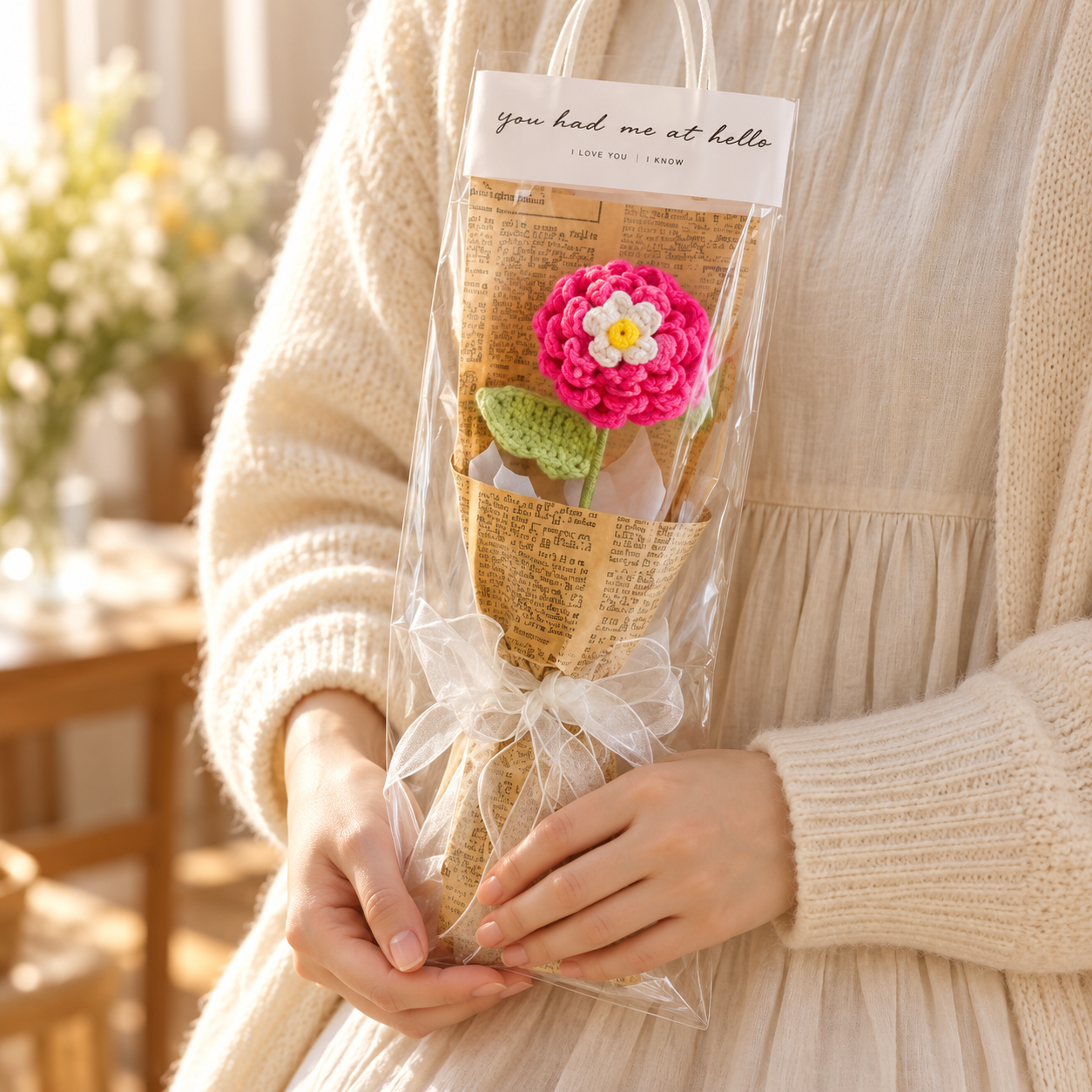 Handmade Crochet Mini Flower Bouquet