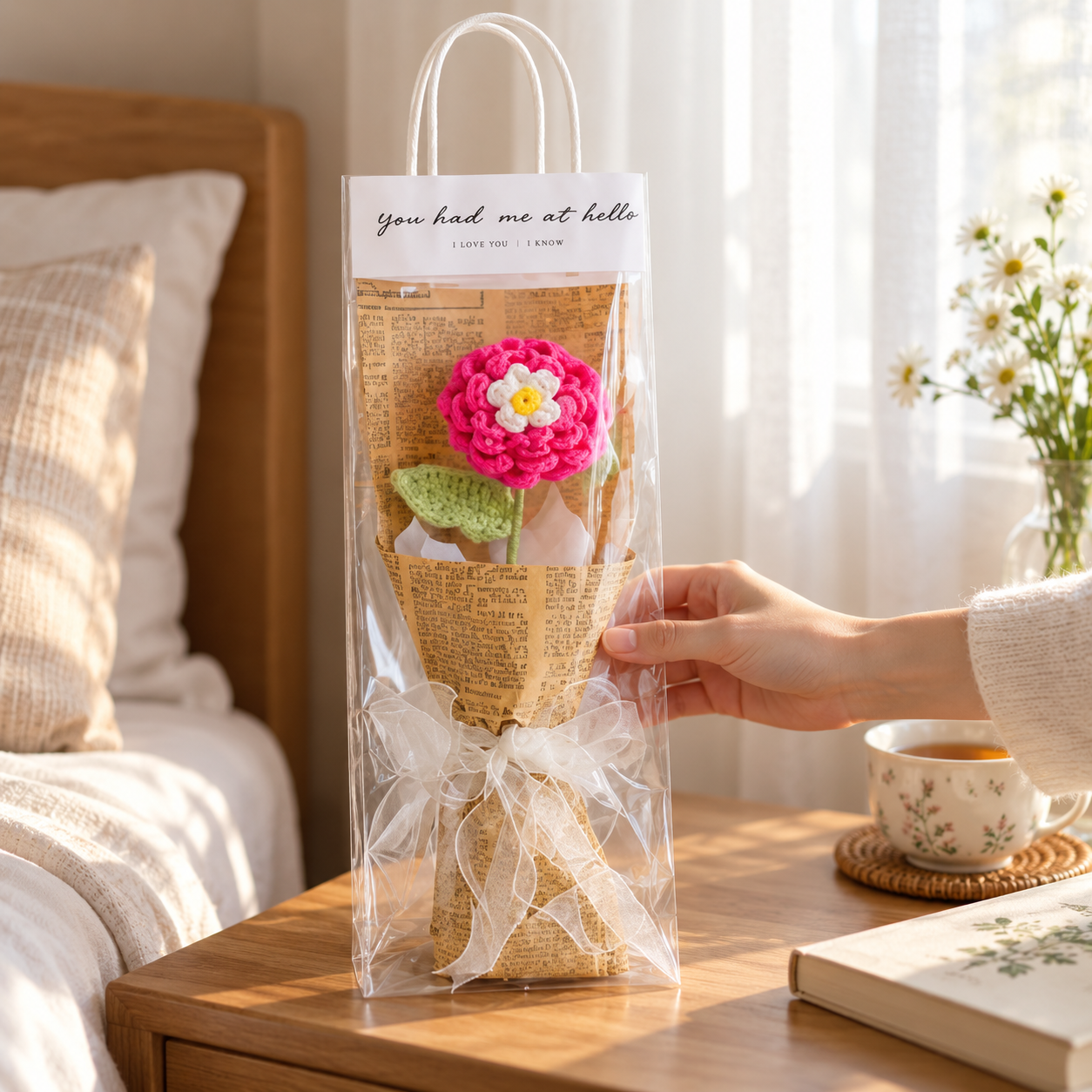 Handmade Crochet Mini Flower Bouquet