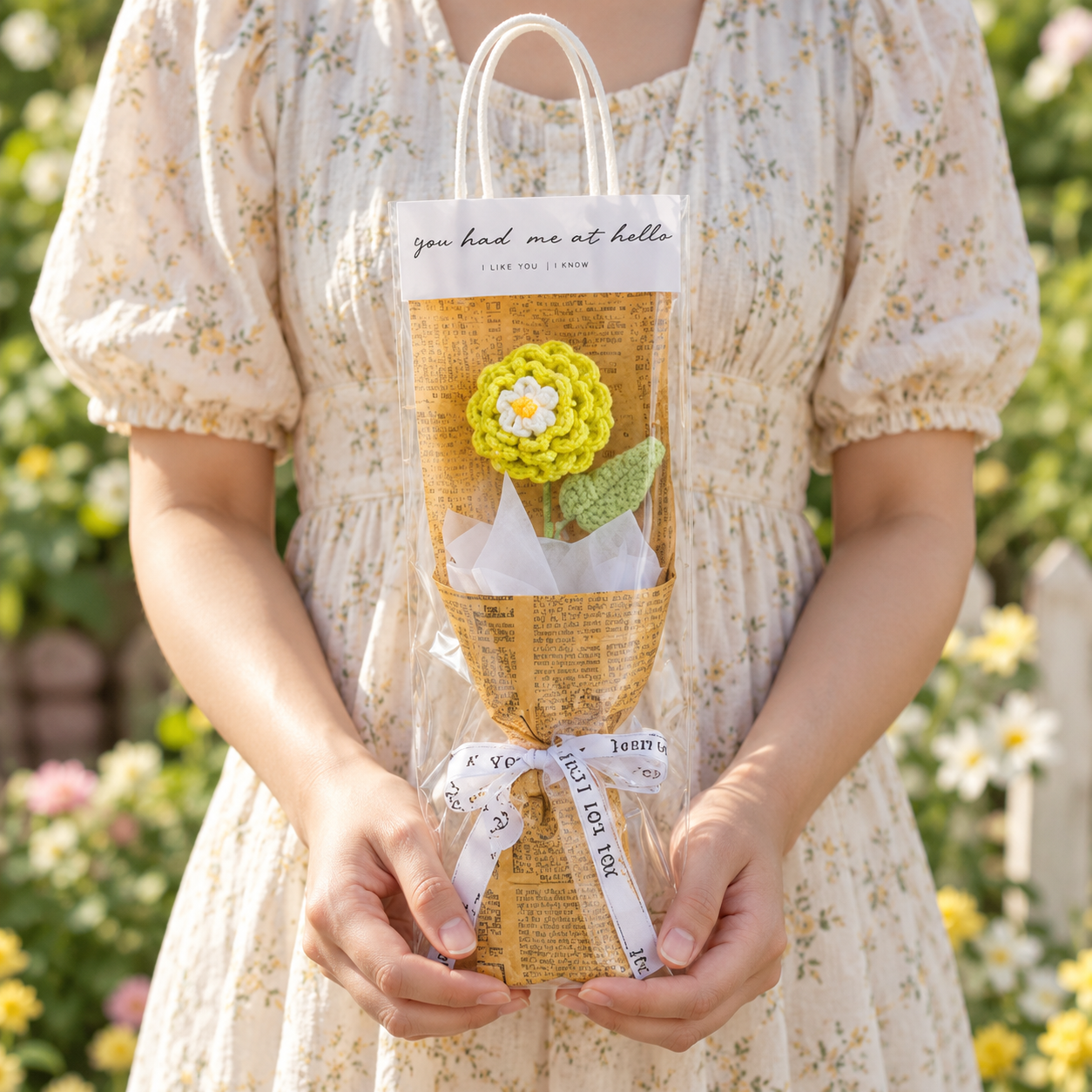Handmade Crochet Mini Flower Bouquet