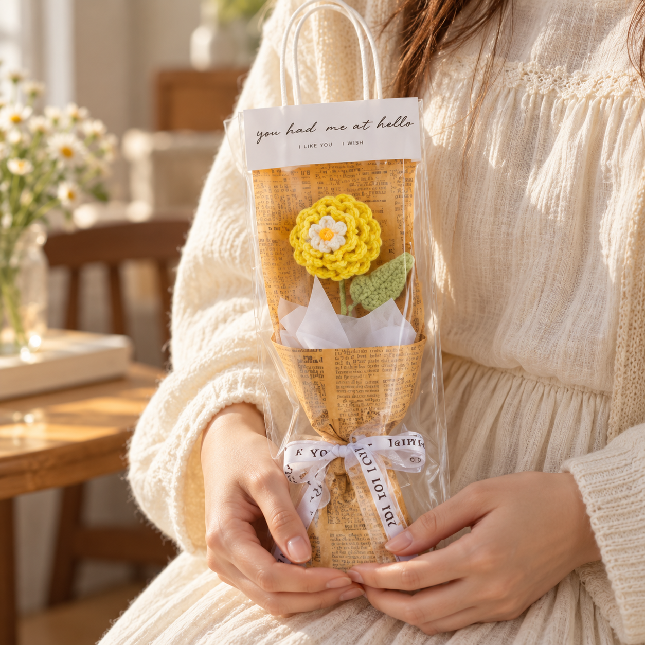 Handmade Crochet Mini Flower Bouquet