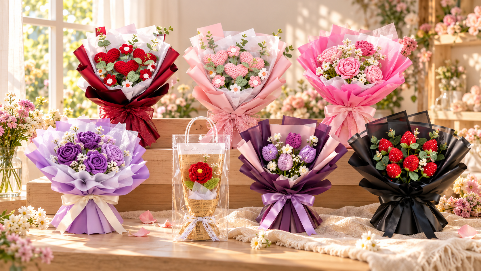 Crochet Bouquets
